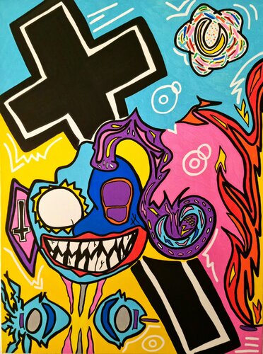 The Story of Chaos di Mahrk Gotié, Pittura in vendita su Singulart