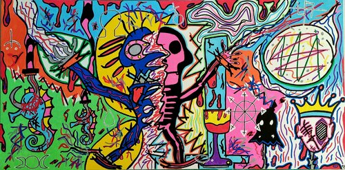 Aquarius Sacrifice di Mahrk Gotié, Pittura in vendita su Singulart