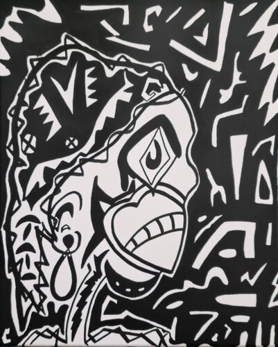 Black Mamba van Mahrk Gotié, Schilderij te koop op Singulart