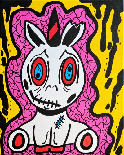 Destroyed Unicorn 2 di Mahrk Gotié, Pittura in vendita su Singulart