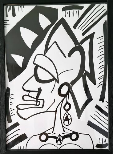 Little Woman by Mahrk Gotié, Painting for Sale on Singulart