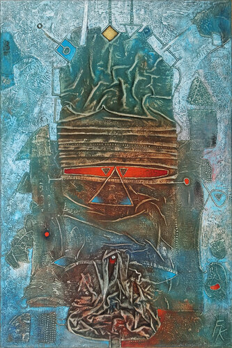 Alchemical Furnace by František Kučo, Painting for Sale on Singulart