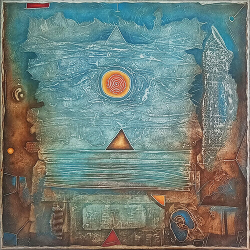 Mythical landscape by František Kučo, Painting for Sale on Singulart