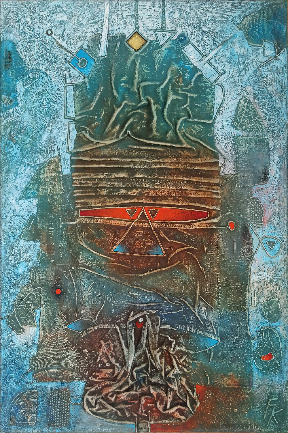 Alchemical Furnace František Kučo Originalgemälde zu verkaufen