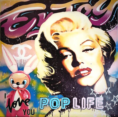 Enjoy a Pop Life by Fabrizio Ceccarelli, 油畫 for Sale on Singulart