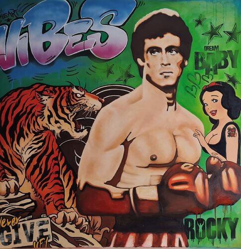 Eyes of the Tiger by Fabrizio Ceccarelli, 油畫 for Sale on Singulart