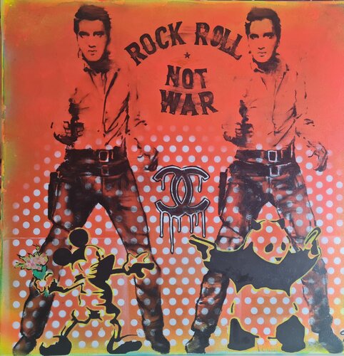 Rock& Roll not War by Fabrizio Ceccarelli, 油畫 for Sale on Singulart