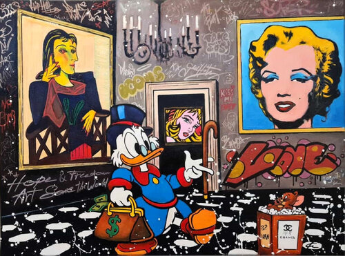 Una notte al museo by Fabrizio Ceccarelli, 油畫 for Sale on Singulart