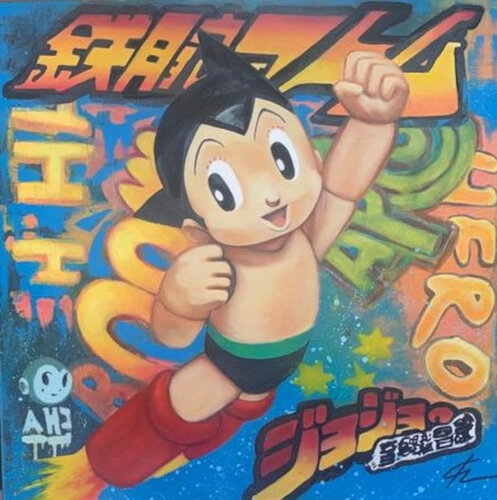 ASTROBOY HERO by Fabrizio Ceccarelli, 油畫 for Sale on Singulart