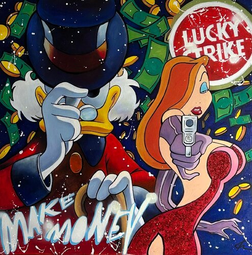 MAKE MONEY van Fabrizio Ceccarelli, Schilderij te koop op Singulart