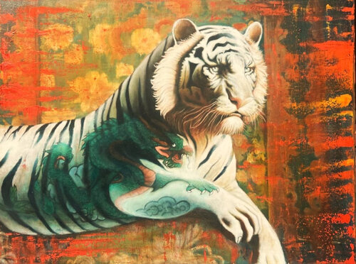 INDOMITUS by Fabrizio Ceccarelli, 油畫 for Sale on Singulart