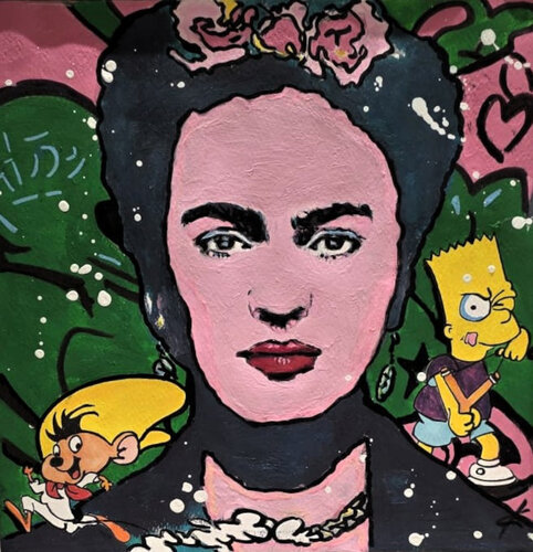 Frida Pop 2 by Fabrizio Ceccarelli, 油畫 for Sale on Singulart