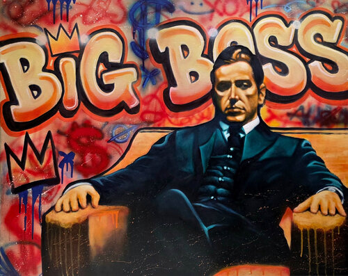 BIG BOSS by Fabrizio Ceccarelli, 油畫 for Sale on Singulart