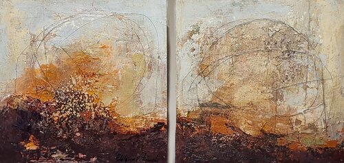 Círculu's (Diptych) von Adalgiza Vaz, Malerei kaufen auf Singulart