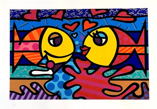 50Deeply in Love von Romero Britto, Druck kaufen auf Singulart