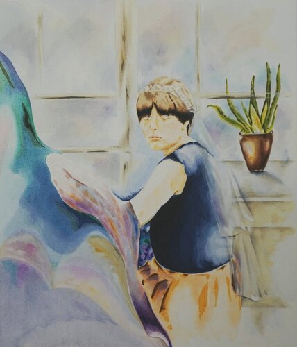 Sarah van Julia Hofstetter, Schilderij te koop op Singulart