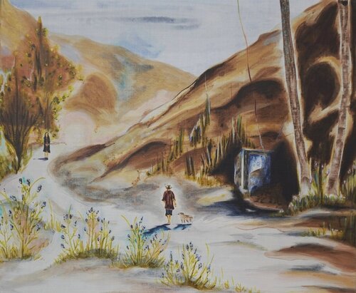 Am Ende des Weges di Julia Hofstetter, Pittura in vendita su Singulart