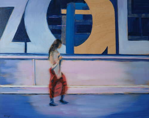 Femme qui marche par Rémy Sirope, Peinture en vente sur Singulart