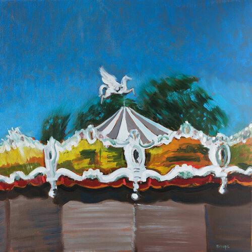 Le manège par Rémy Sirope, Peinture en vente sur Singulart