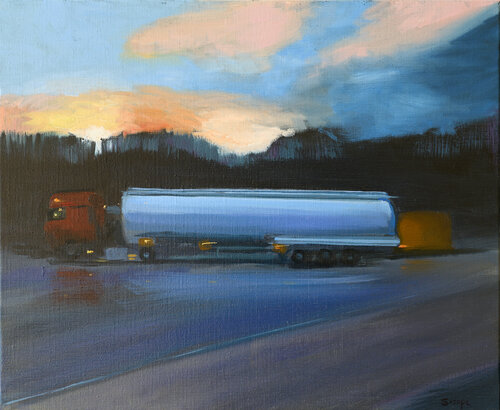 Aire de ravitaillement by Rémy Sirope, Painting for Sale on Singulart