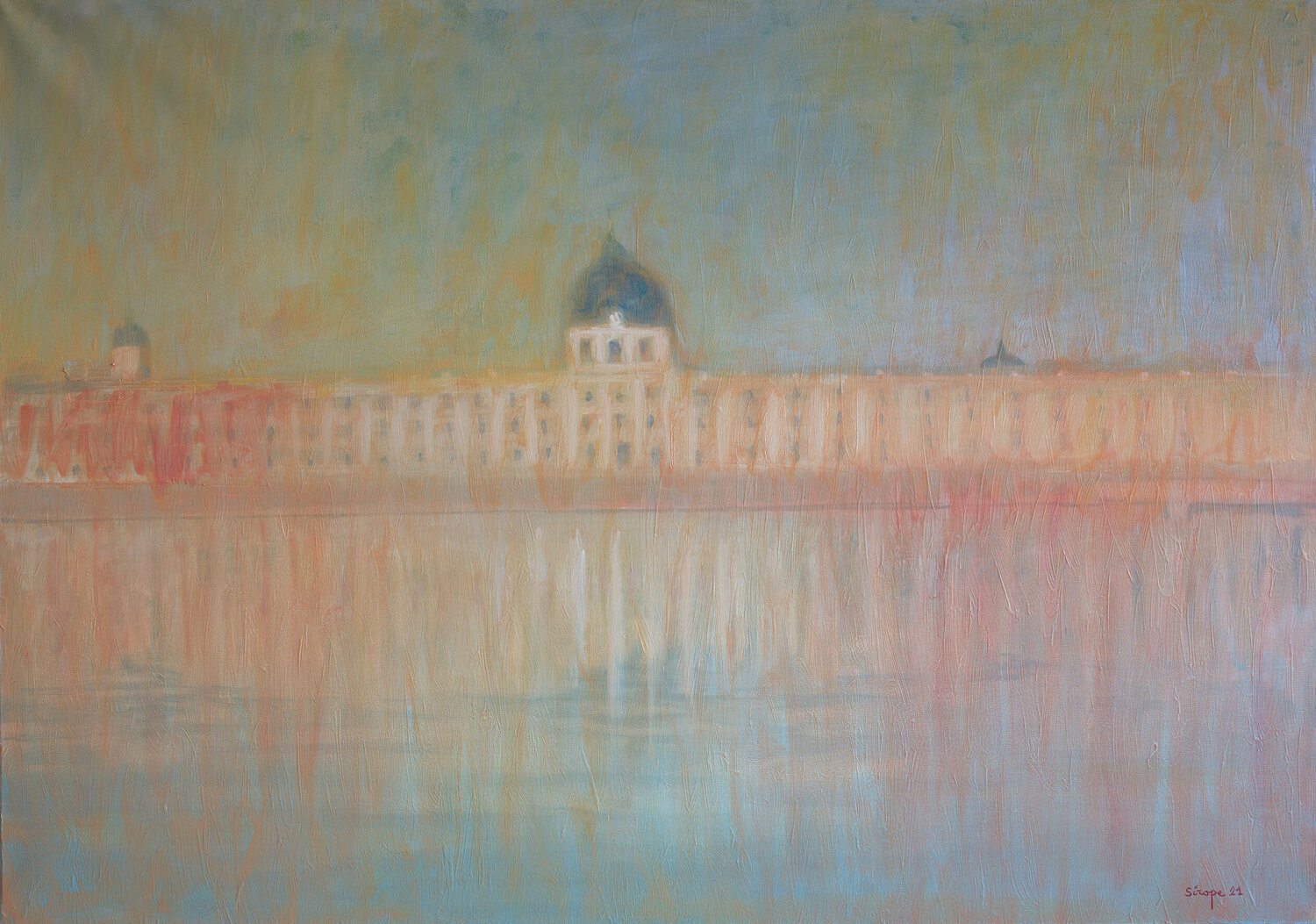 Hôtel Dieu sous la brume