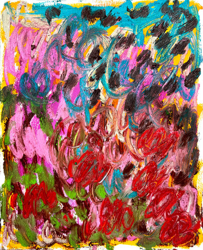 Plant them all as a group, with no preference nor favorite, so that they grow and blossom together, von Eilen Itzel Mena, Malerei kaufen auf Singulart