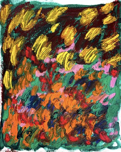 Jardín de Flor von Eilen Itzel Mena, Malerei kaufen auf Singulart