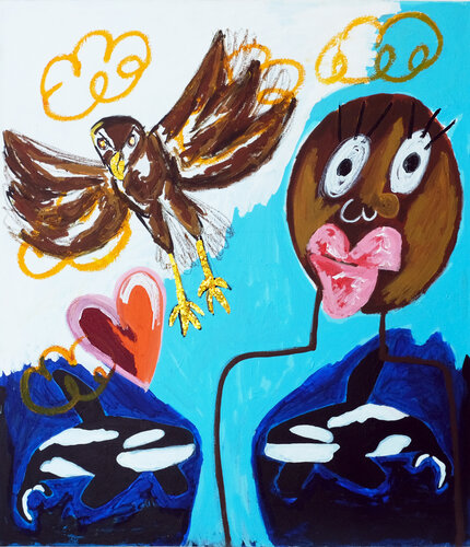 Womb at the Pit of a Waterfall van Eilen Itzel Mena, Schilderij te koop op Singulart