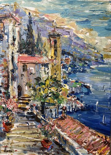 Amalfi 2024 van Altin Furxhi, Schilderij te koop op Singulart