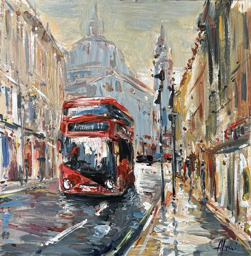 London bus von Altin Furxhi, Malerei kaufen auf Singulart