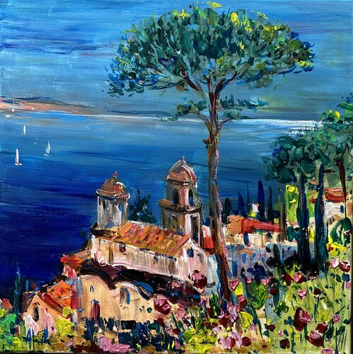 Ravello balcony Amalfi von Altin Furxhi, Malerei kaufen auf Singulart