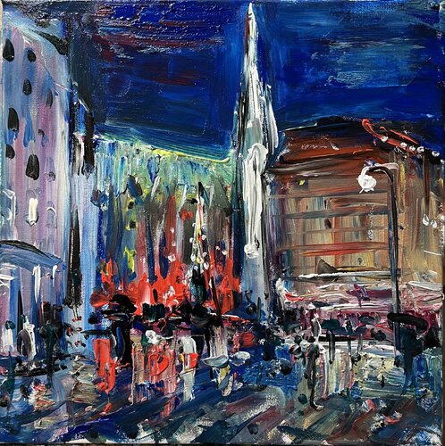CHRISTMAS NIGHTS IN VIENNA von Altin Furxhi, Malerei kaufen auf Singulart