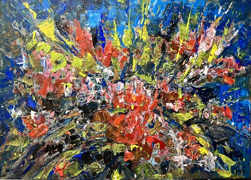 ABSTRACT FLORAL by Altin Furxhi, Painting for Sale on Singulart