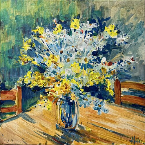 Flowers impression di Altin Furxhi, Pittura in vendita su Singulart