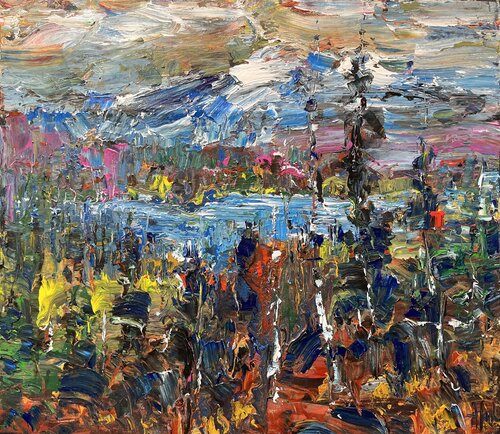 The hidden lake von Altin Furxhi, Malerei kaufen auf Singulart