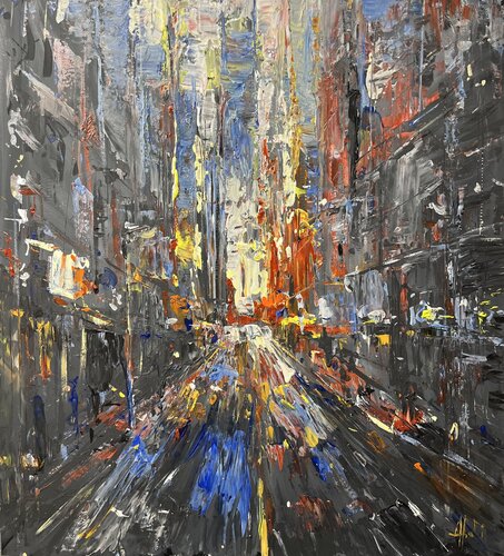City’s light de Altin Furxhi, Pintura a la venta en Singulart