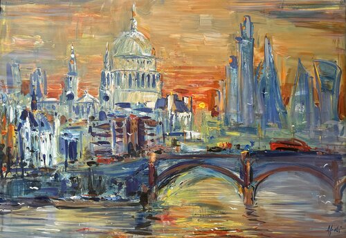 LONDON SUNRISE von Altin Furxhi, Malerei kaufen auf Singulart