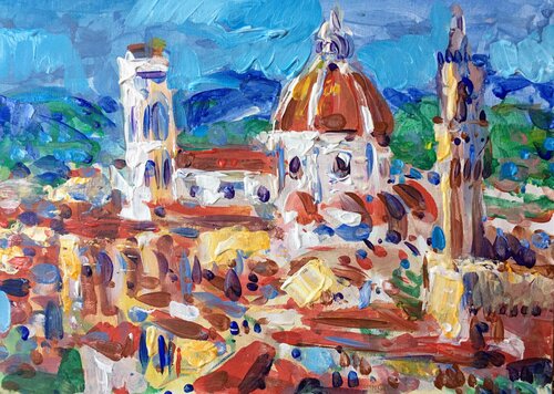 Florence in Tuscany di Altin Furxhi, Pittura in vendita su Singulart