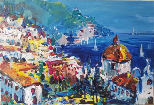 Positano light by Altin Furxhi, Painting for Sale on Singulart