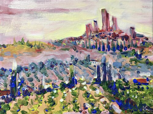 SAN GIMIGNANO IN TUSCANY di Altin Furxhi, Pittura in vendita su Singulart