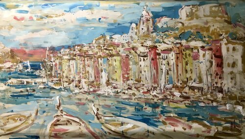 Portovenere Portobello di Altin Furxhi, Pittura in vendita su Singulart