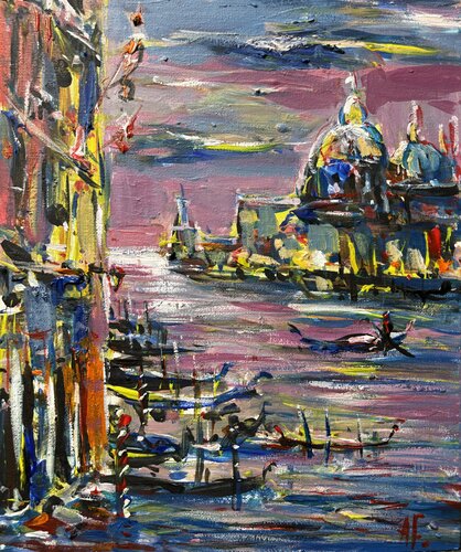 VENICE EVENING von Altin Furxhi, Malerei kaufen auf Singulart
