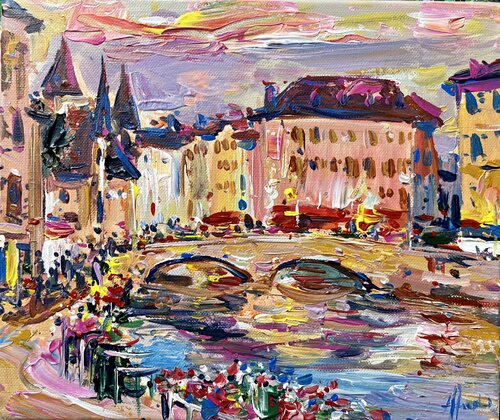 ANNECY TWILIGHT di Altin Furxhi, Pittura in vendita su Singulart