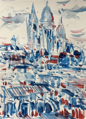 MONTMARTRE 2023 van Altin Furxhi, Schilderij te koop op Singulart
