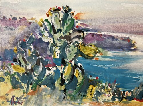 Cactus Vlora Albania de Altin Furxhi, Pintura a la venta en Singulart