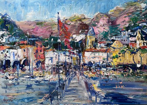 Amalfi summer colors 2024 von Altin Furxhi, Malerei kaufen auf Singulart