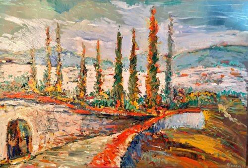 Around Florence di Altin Furxhi, Pittura in vendita su Singulart