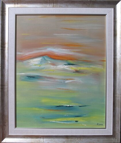 Abstract marine landscape di Altin Furxhi, Pittura in vendita su Singulart