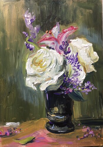 Flowers 1 de Altin Furxhi, Pintura a la venta en Singulart