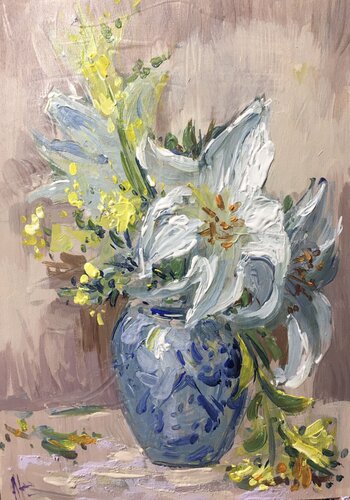 Flowers 3 de Altin Furxhi, Pintura a la venta en Singulart